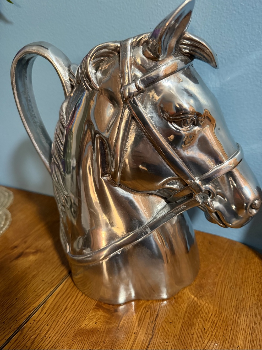 Arthur Court Silver Horse Head Pitcher